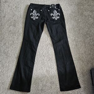 Miss Me Signature Bootcut Jeans Black Size 31